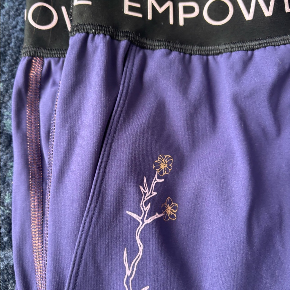 Alba All Day Wear Elegant Blue Embroidered Women's Pants, XL - Picture 2 of 10
